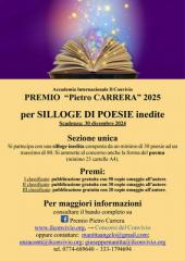 Premio per silloge inedita “Pietro Carrera” 2025 (XI edizione)