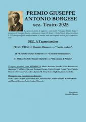 Risultati del premio Borgese, sezione teatro
