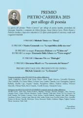 Risultati del premio P. Carrera, 2025