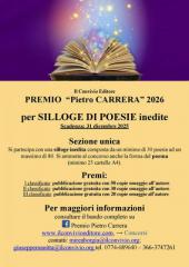 PREMIO PER SILLOGE INEDITA “PIETRO CARRERA” 2026 (XII EDIZIONE)